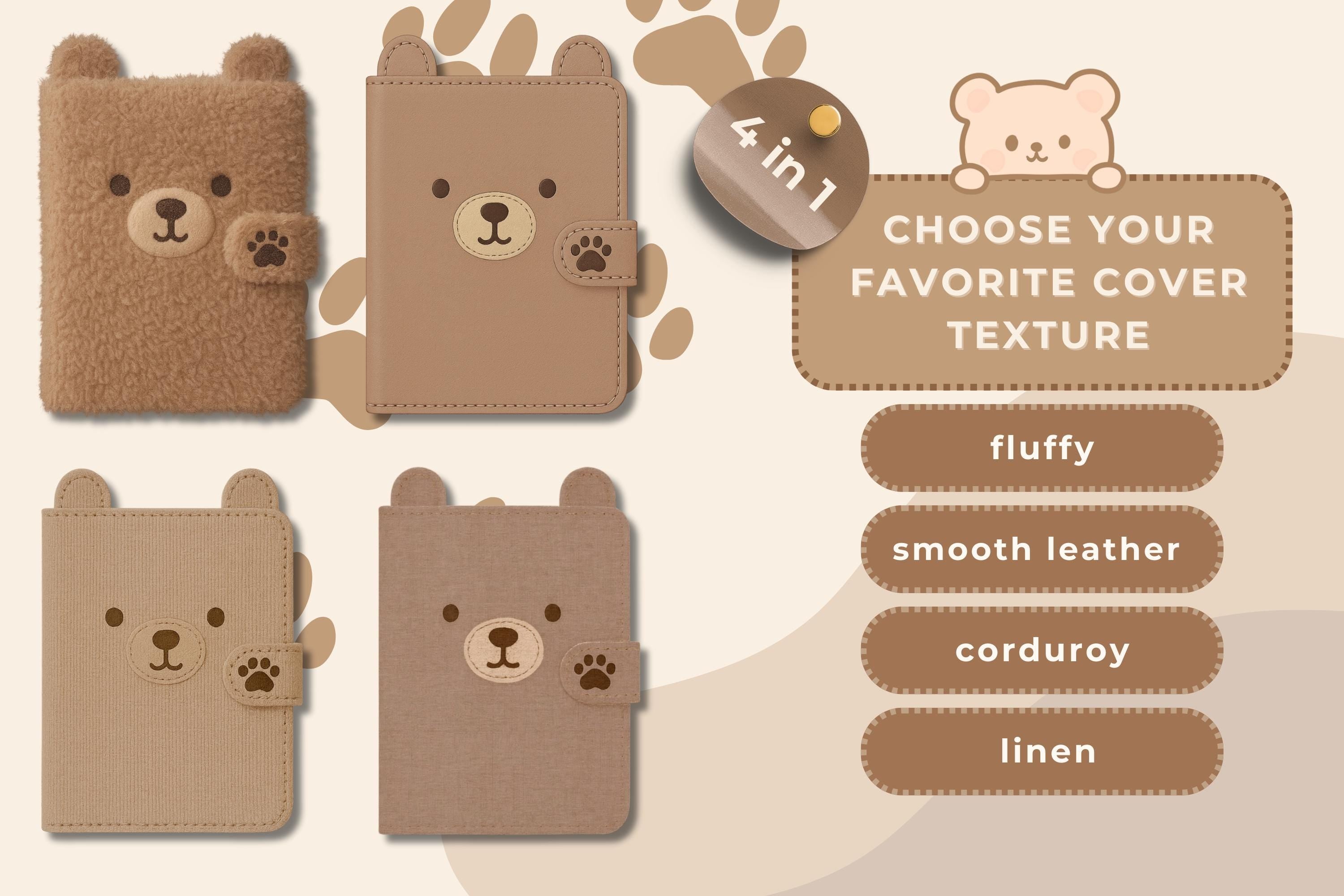 Cozy Bear ADHD Planner: Hyperlinked Digital Planner for GoodNotes (PDF Download)