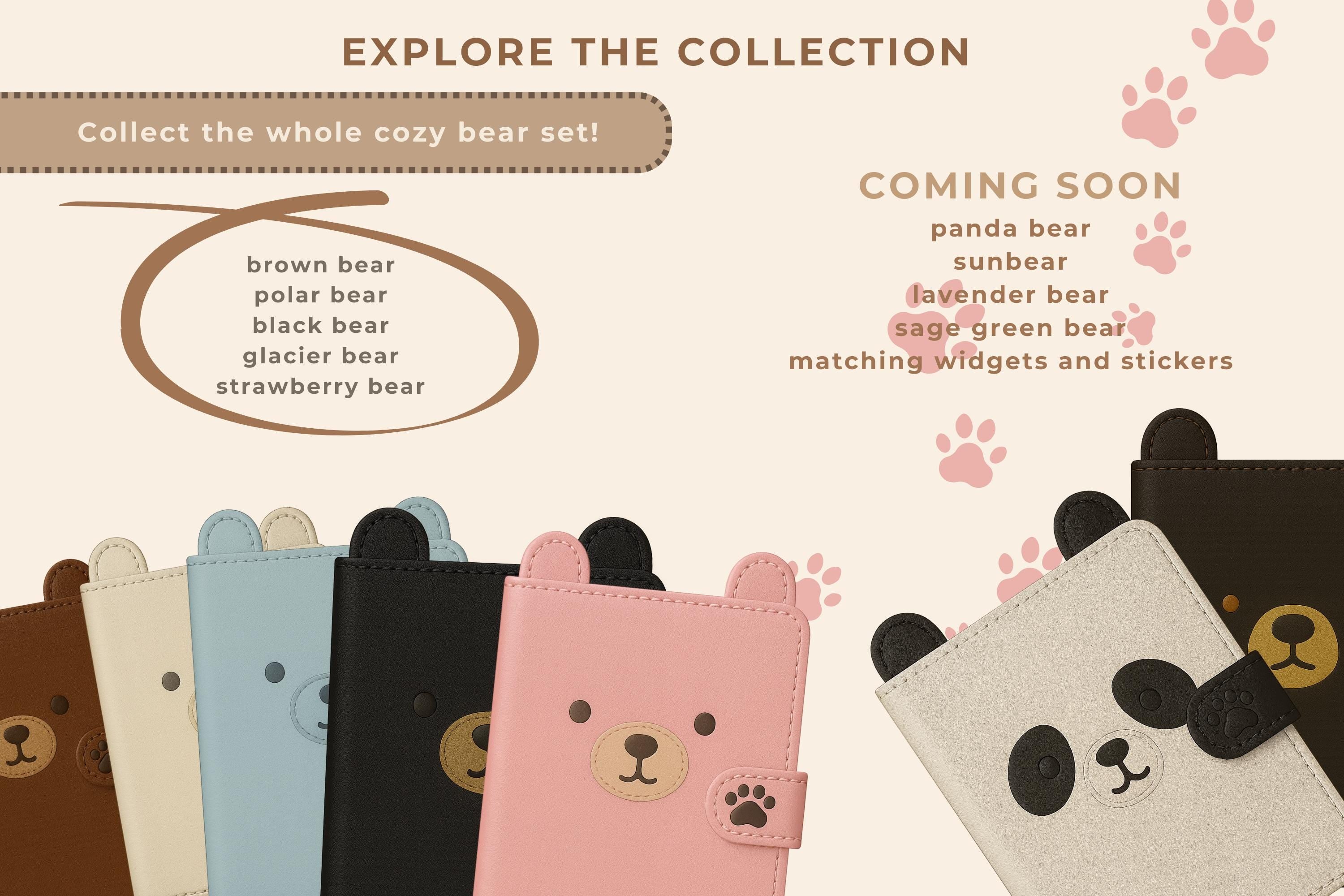 Cozy Bear ADHD Planner: Hyperlinked Digital Planner for GoodNotes (PDF Download)
